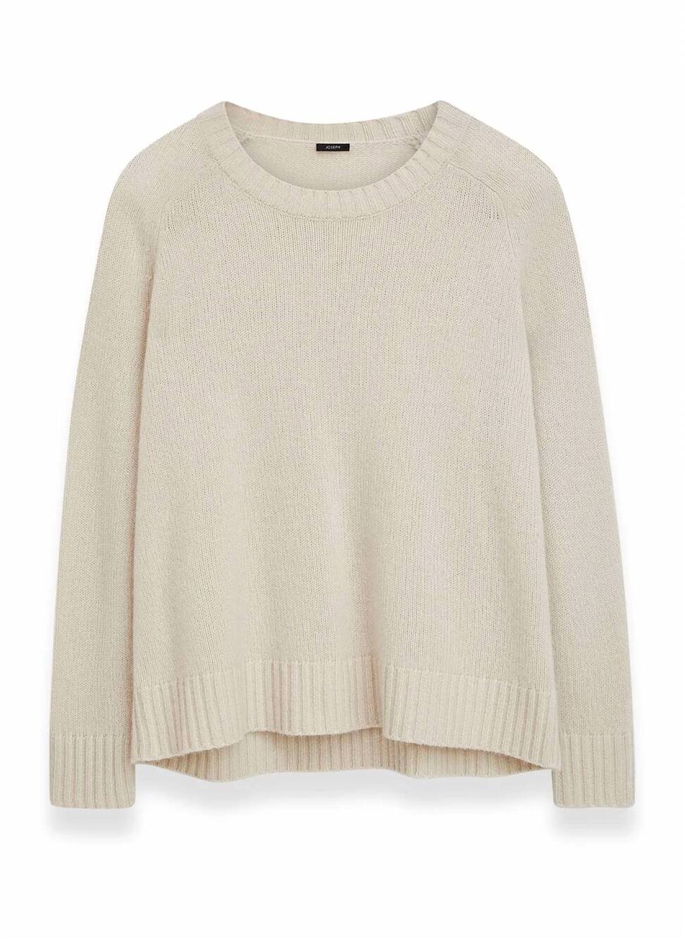 NEW JOSEPH women's open cashmere sweater in oat